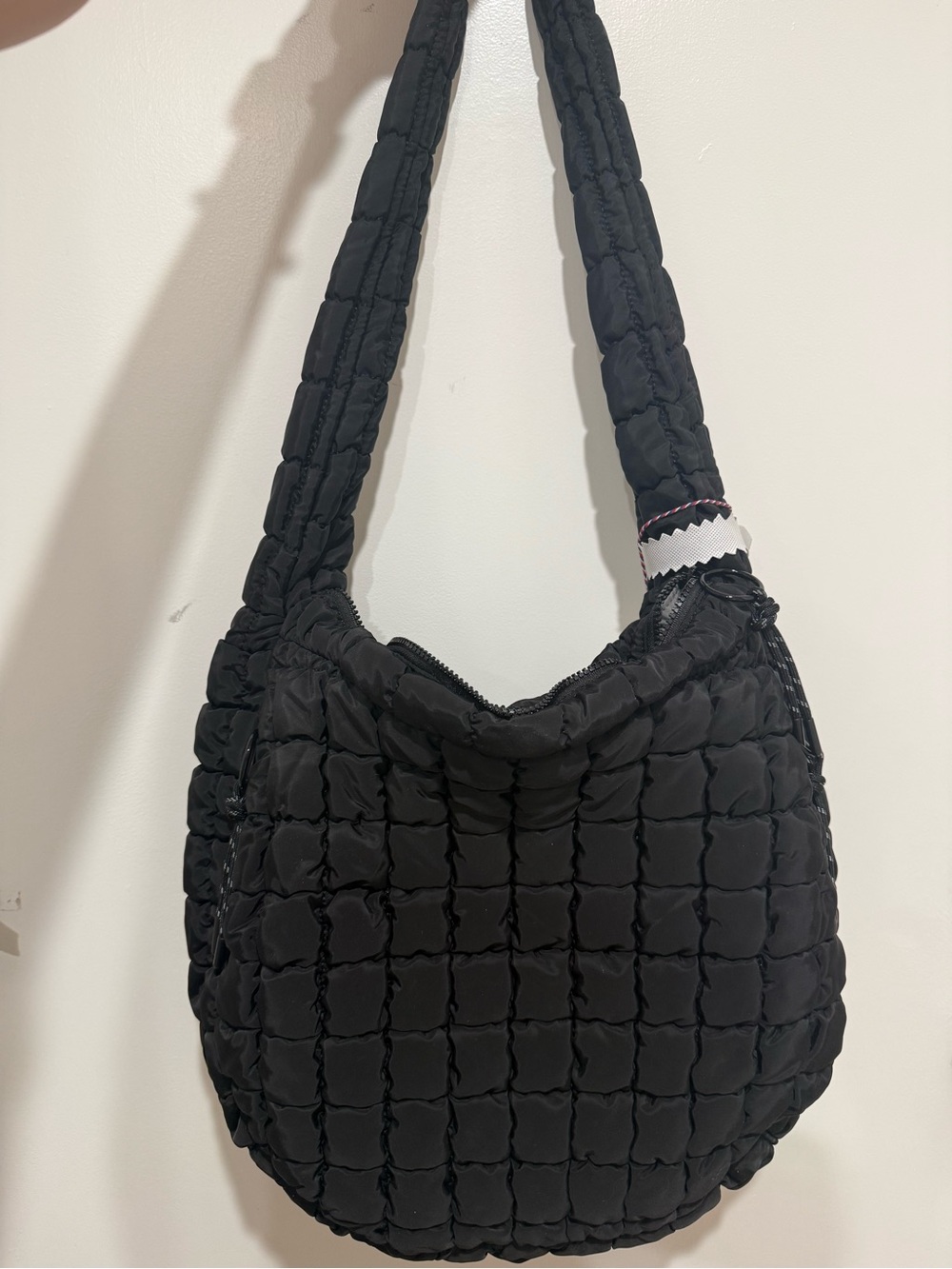 Urban Expansion Quilted Black Hobo Shoulder Bag - Picture 3 of 7